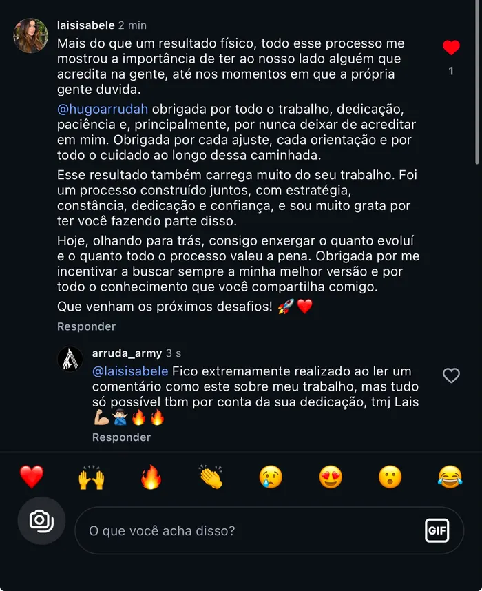 Depoimento de aluno do Arruda Army